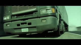 Matrix Reloaded Trucks Crash HD 720p [upl. by Eneryc]