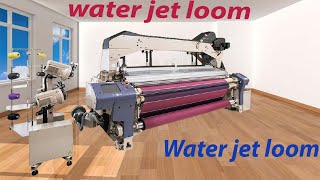 how to weave fabric by water jet loom weaving machine slow motion [upl. by Nahsed]