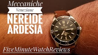 Meccaniche Veneziane Nereide Ardesia Automatic Swiss Diver Unboxing and Review [upl. by Ydnat]