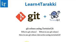 TortoiseGit Tutorial 14 git rebase basics [upl. by Ahsiyt]