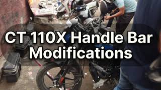 CT110X Cafe Racer Handle Bar Modification  Modified Motorcycle  Leo efi [upl. by Ruddie]