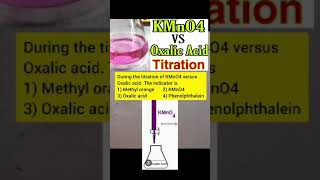 NEET Chemistry  KMnO4 Vs Oxalic acid titration [upl. by Ardni441]