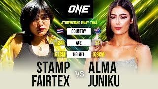 Stamp Fairtex vs Alma Juniku  Full Fight Replay [upl. by Nrobyalc]