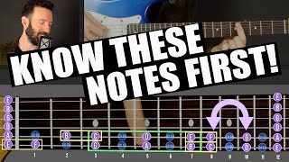 How to QUICKLY Memorize the Fretboard Starting With the E amp A String Notes amp Octaves Guitar Lesson [upl. by Paley]