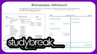 Bilanzanalyse Aktivtausch  Externes Rechnungswesen [upl. by Tatiania]