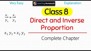 Class 8 Direct and Inverse Proportion [upl. by Reta]