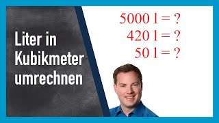 Liter in Kubikmeter umrechnen l in m³ [upl. by Figueroa]