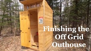 S2E3  Building the off grid outhouse How to build a privy The final episode [upl. by Htebirol]