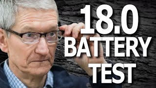 iOS 180  Battery Life  Battery Drain  Battery Performance Test [upl. by Nodnarb]