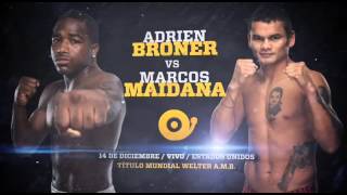 COMBATE SPACE  BRONER vs MAIDANA  14122013 [upl. by Yentrac]