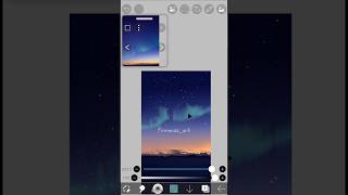 Part 51  Drawing Aesthetic Aurora ibispaintx painting art digitalart tutorial feedshorts [upl. by Trefor]