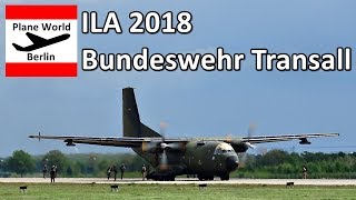 ILA 2018 Bundeswehr Transall C160 Sarajevo Approach in Berlin SXF [upl. by Lister]