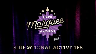 2021 CAPA Marquee Awards Educational Activities [upl. by Clarkson984]