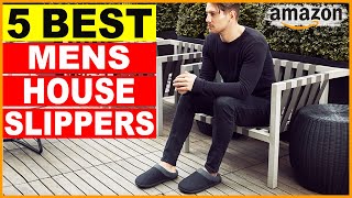 Top 5 Best Mens House Slippers 2024 [upl. by Haldan987]