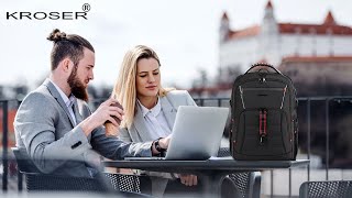 KROSER Travel Laptop Backpack 184 inch XXXL Computer Backpack Stylish College Backpack [upl. by Andreana]