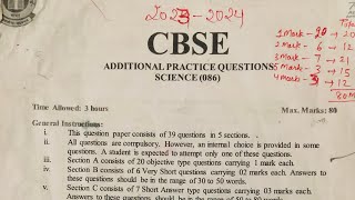 CBSE Aditional Practice Qiestions Science 086   2 Marks Questions Solution [upl. by Gracia]