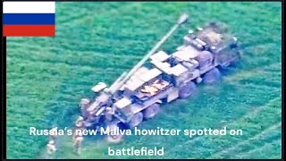 Russia’s new Malva howitzer spotted on battlefield [upl. by Layol701]