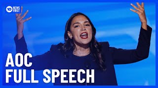 AOC Full Speech DNC Day 1  10 News First [upl. by Esir]