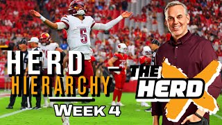 Washington Commanders Make First Ever Appearance in Colin Cowherds Week 4 Herd Hierarchy Rankings [upl. by Uaerraj]