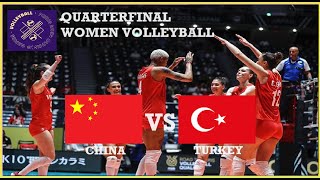 CHINA vs TURKIYE  QF Women Volleyball Paris 2024 Olympic Games Live Score [upl. by Maura]