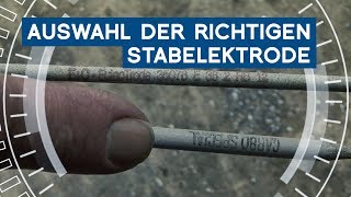 Praxistipp 2 Auswahl der richtigen Stabelektrode  METAL WORKS TV [upl. by Alhak277]