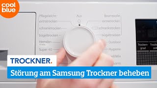 Wie behebt man selbst eine Störung am Samsung Trockner [upl. by Magnusson24]