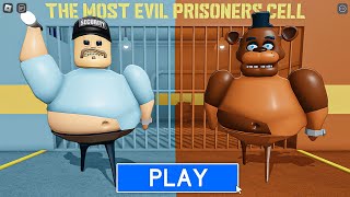 BARRY SECURITY Vs BARRY FREDDY in BARRYS PRISON RUN New Scary Obby Roblox [upl. by Gainer544]