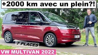 Essai VW Multivan hybride 2022 – Le van vraiment mieux qu’un SUV [upl. by Fredela]