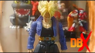 Trunks Vs  DBX Combat test stop motion [upl. by Nohshan614]