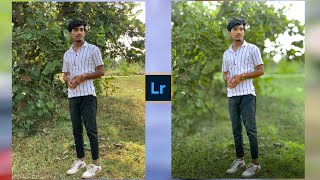 Lightroom Soft Green Photo Editing [upl. by Derdle]