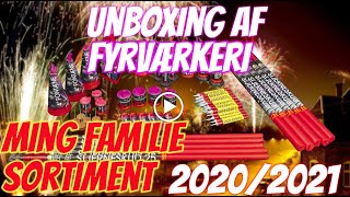 Fyrværkeri Unboxing af Ming familie sortiment 60 dele  Er det pengene værd [upl. by Delores]