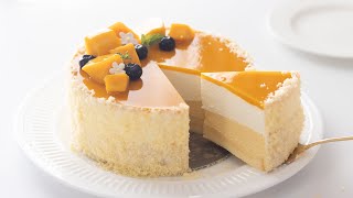 マンゴーのドゥーブルフロマージュ・チーズケーキの作り方 Mango Double Fromage Cheesecake｜HidaMari Cooking [upl. by Worrad842]