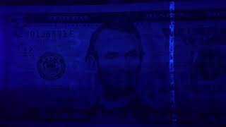 Detecting Counterfeit Money experiment Black light Experiment [upl. by Brittani]