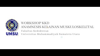 Anamnesis Kelainan Muskuloskeletal  dr Mohammad Shahreza SpOT [upl. by Mohamed923]