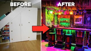 Transforming A Basement Into A Tiki Bar [upl. by Riesman]