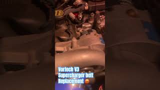 Replacing the vortech V3 supercharger belt on my 2003 mustang GT [upl. by Eleynad]