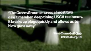 GreensGroomer Turf Conditioning and Topdressing Brush [upl. by Aneeb]