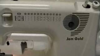 Janome Jem Gold 660 Sewing Machine Demo [upl. by Daphne]