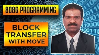 Lecture21 Microprocessor Laboratory  VTU  Block Transfer using MOVE Instruction [upl. by Ykcul892]