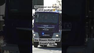 Die Blauen Helfer eilen zur Hilfe 🔥übungen THW itzehoe einsatzfahrt einsatzfahrzeug gkw [upl. by Marduk578]