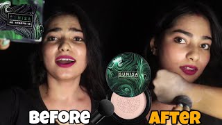 😮 I tried viral sunisa foundation  genuine review  best coverage foundation  sasi vlog [upl. by Phelia707]