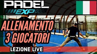 Lezione di Padel  Allenamento in 3 giocatori [upl. by Arlyn]