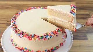 Classic Vanilla Cake Recipe  How to Make Birthday Cake [upl. by Mehalek]