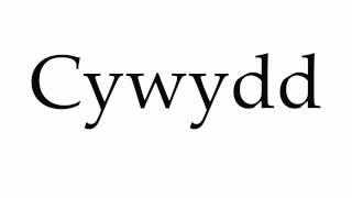 How to Pronounce Cywydd [upl. by Franzen402]