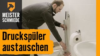 Druckspüler austauschen  HORNBACH Meisterschmiede [upl. by Cown40]