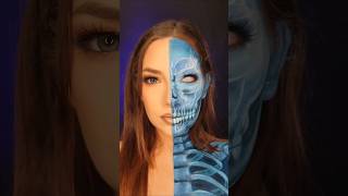 🩻 xray vision 🩻 halloweenmakeuplook makeup halloweenideas makeuptutorial makeupartist [upl. by Merc374]