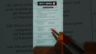 GPAT NIPER MCQS gpat shorts biology pharmacy neet aiims niper [upl. by Hedley]