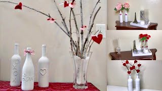 3 IDEAS PARA DECORAR CON BOTELLAS EN SAN VALENTIN💕💕 [upl. by Ursuline]