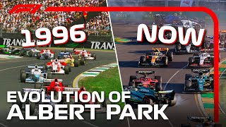 Evolution Of Racing In Australia Albert Park Circuit 19962024  Formula 1 [upl. by Kotz]