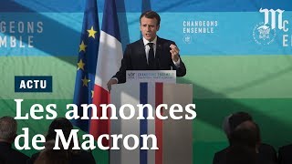 Discours de Macron  les annonces sur la transition énergétique [upl. by Om]